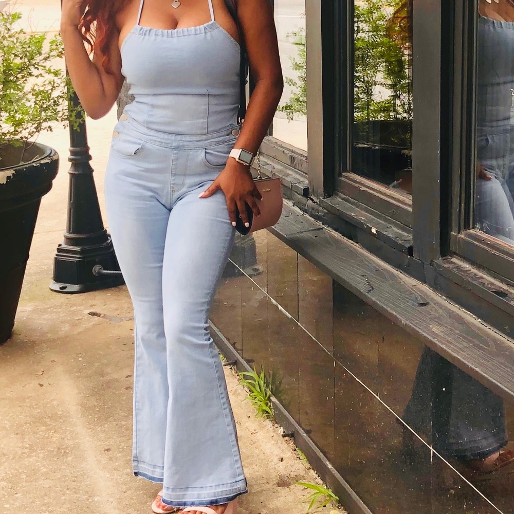 Fashion Nova denim jumpsuit
